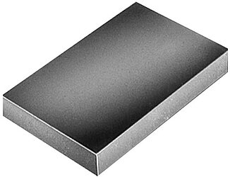 Platte rechteckig Aluminium